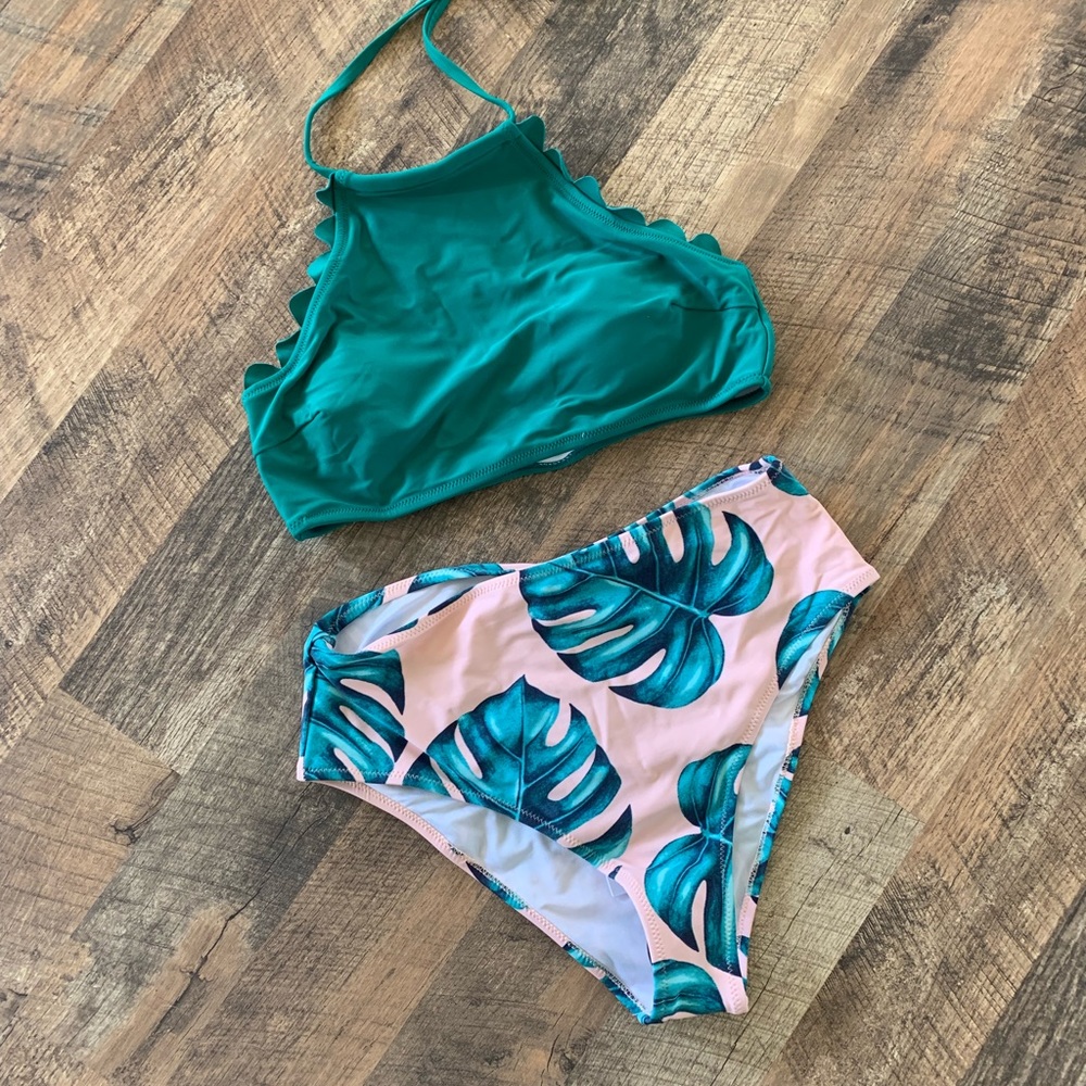 High waisted 2 piece